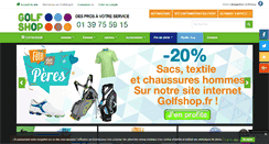 Desktop Screenshot of golfshop.fr