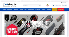 Desktop Screenshot of golfshop.de